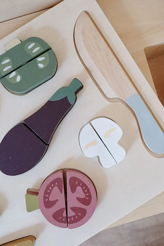 Wooden Fruit Cutting Play Set