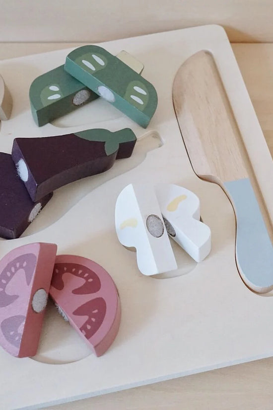Wooden Fruit Cutting Play Set