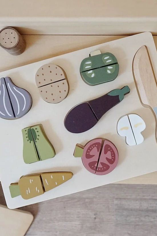 Wooden Fruit Cutting Play Set