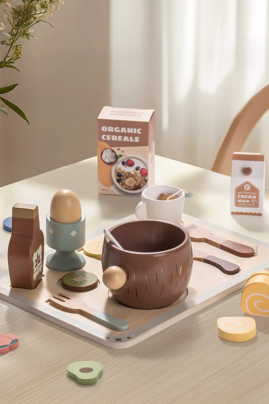 31-Piece Wooden Play Food Set