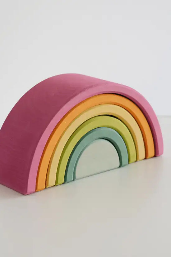 Wooden Rainbow Stacking Toy