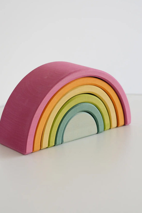 Wooden Rainbow Stacking Toy