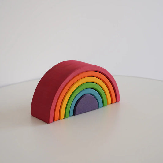Wooden Rainbow Stacking Toy