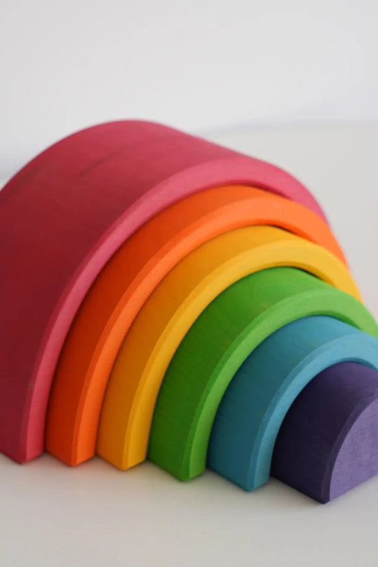 Wooden Rainbow Stacking Toy