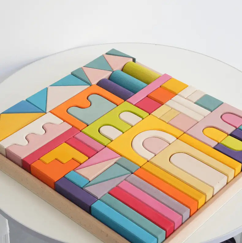 Wooden Castle Stacker – 6-Piece Montessori Toy