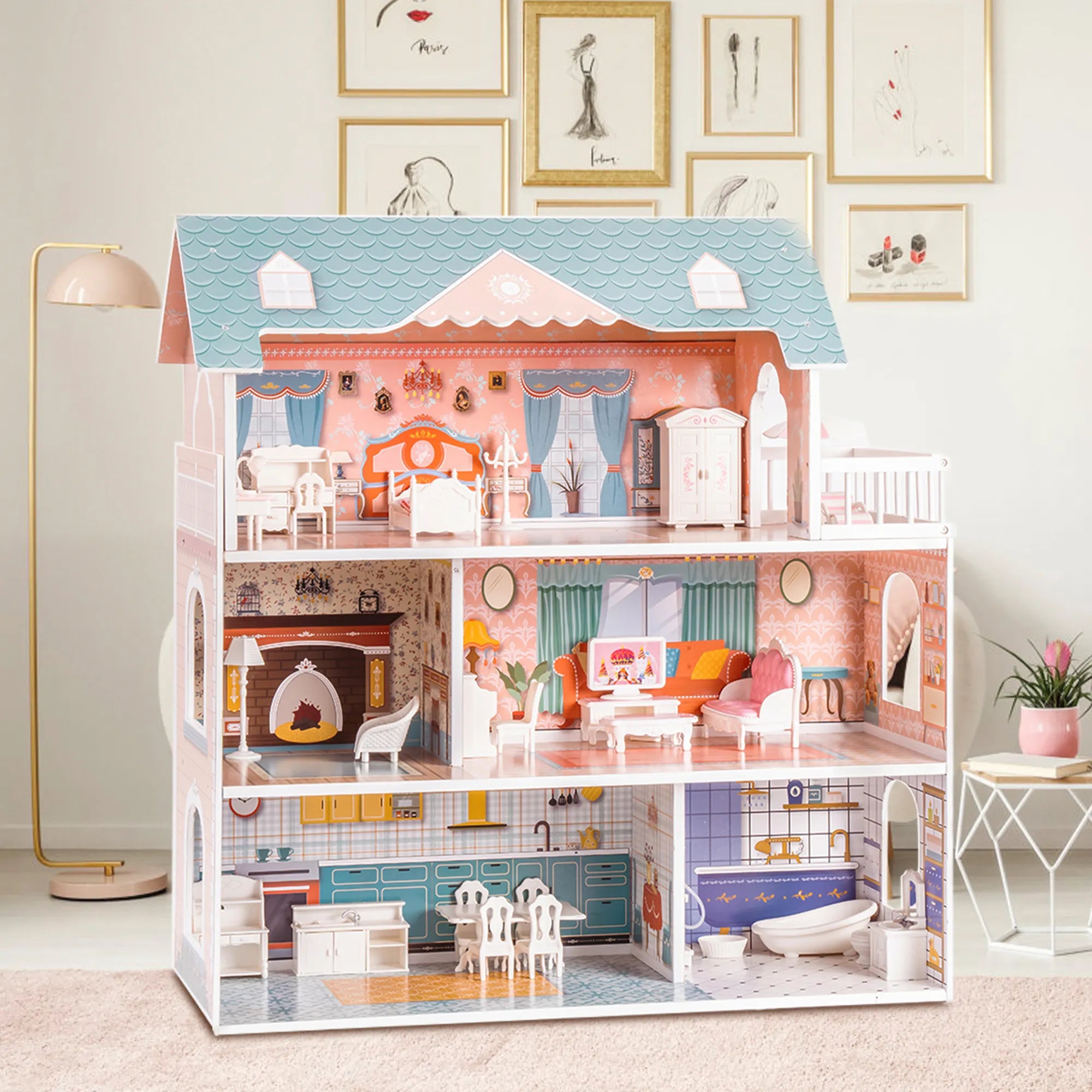 3-Story Kids Doll House