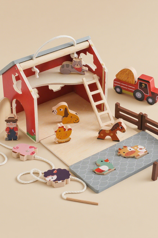 Wooden Farm Animal Matching Puzzle Toy