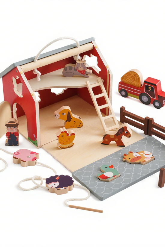 Wooden Farm Animal Matching Puzzle Toy