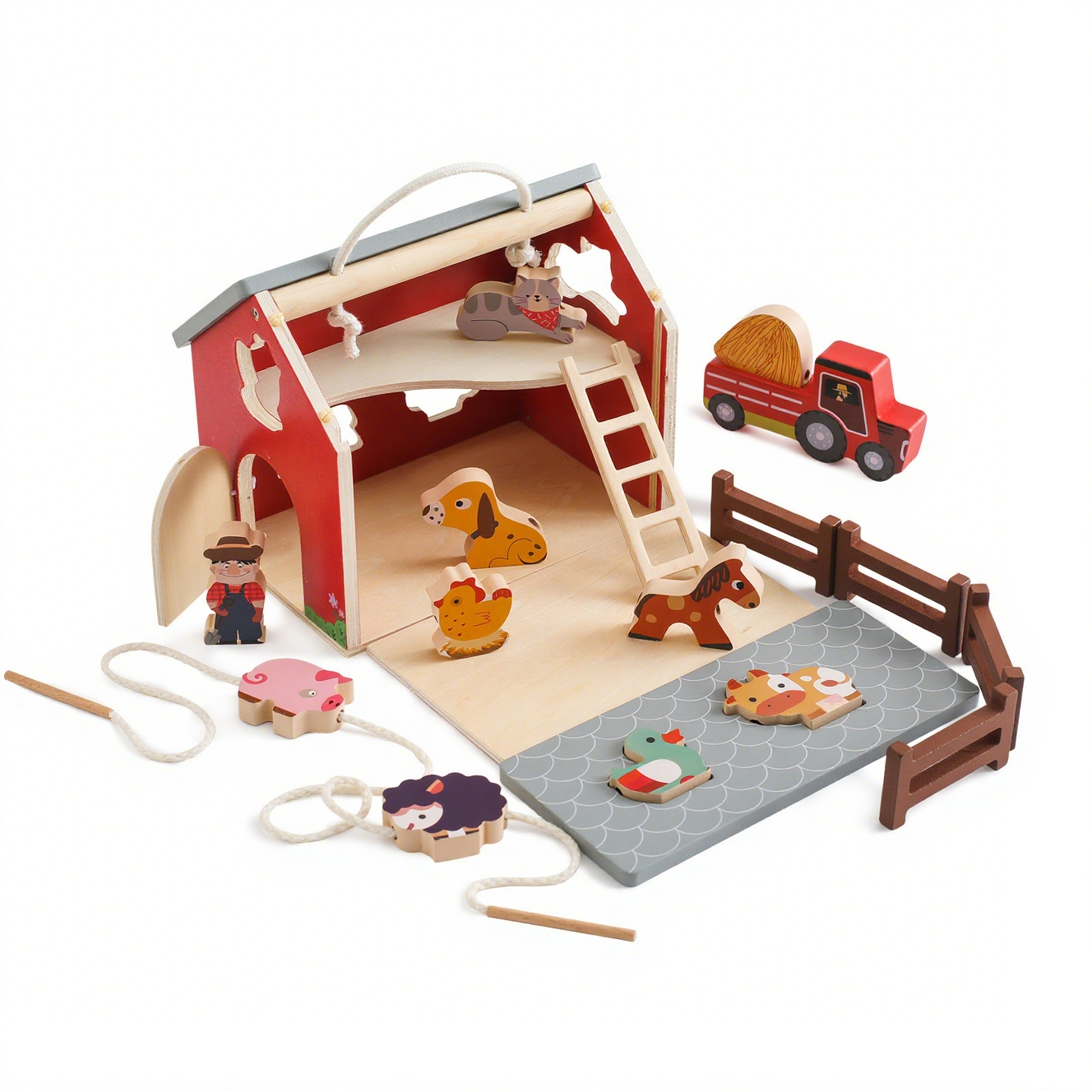 Wooden Farm Animal Matching Puzzle Toy