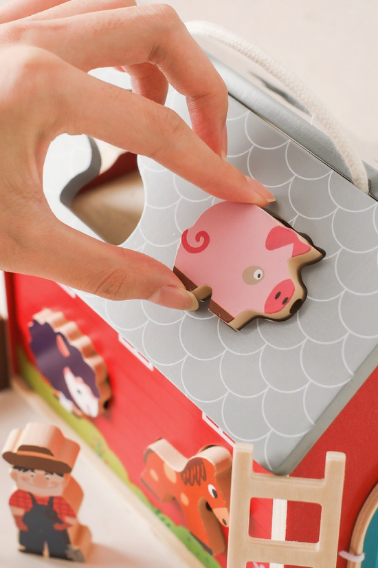 Wooden Farm Animal Matching Puzzle Toy