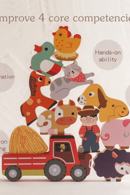 Wooden Farm Animal Matching Puzzle Toy