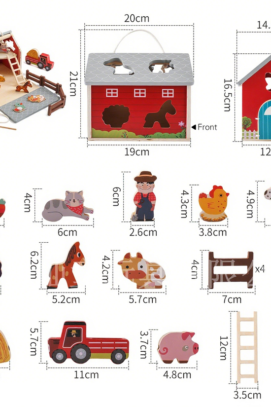 Wooden Farm Animal Matching Puzzle Toy