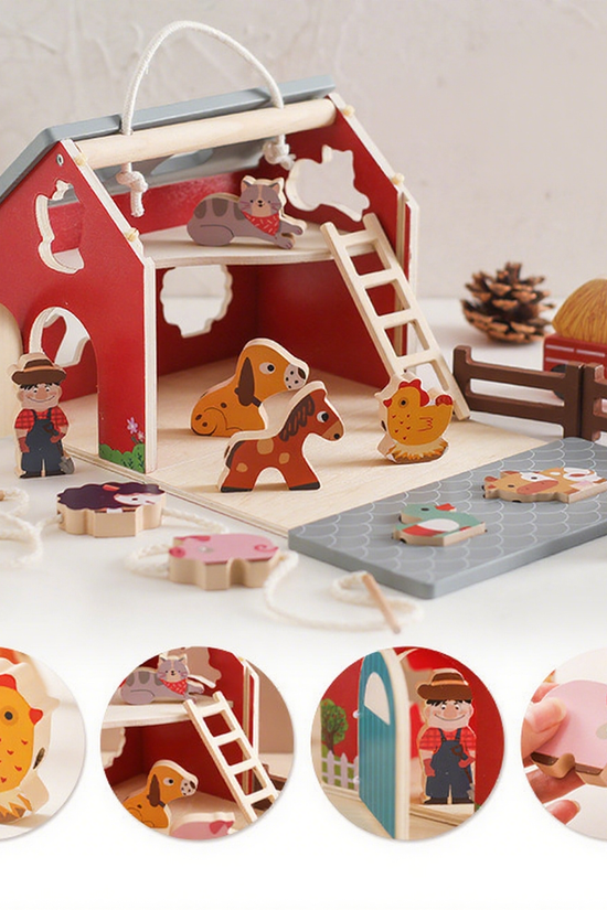 Wooden Farm Animal Matching Puzzle Toy
