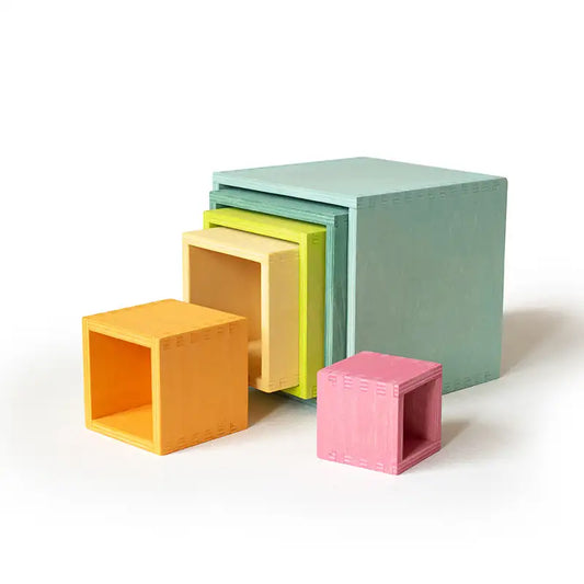 Wooden Rainbow Stacking Toy Set
