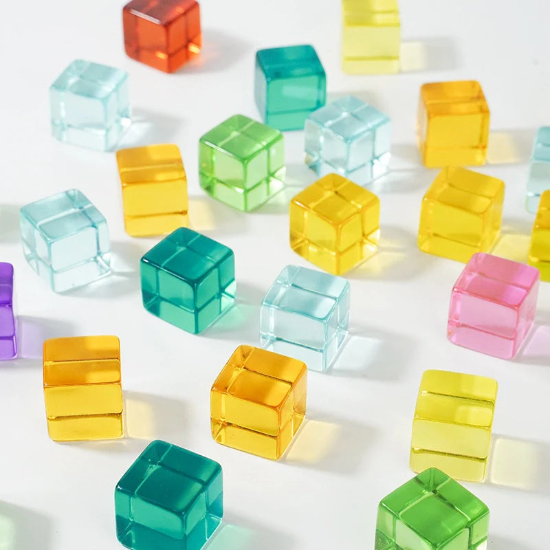 Acrylic Rainbow Gem Building Blocks