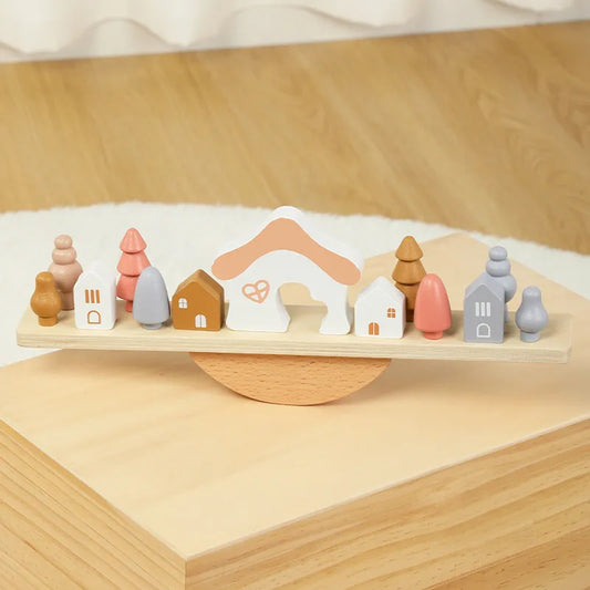 Rainbow Wooden Stacking Toys