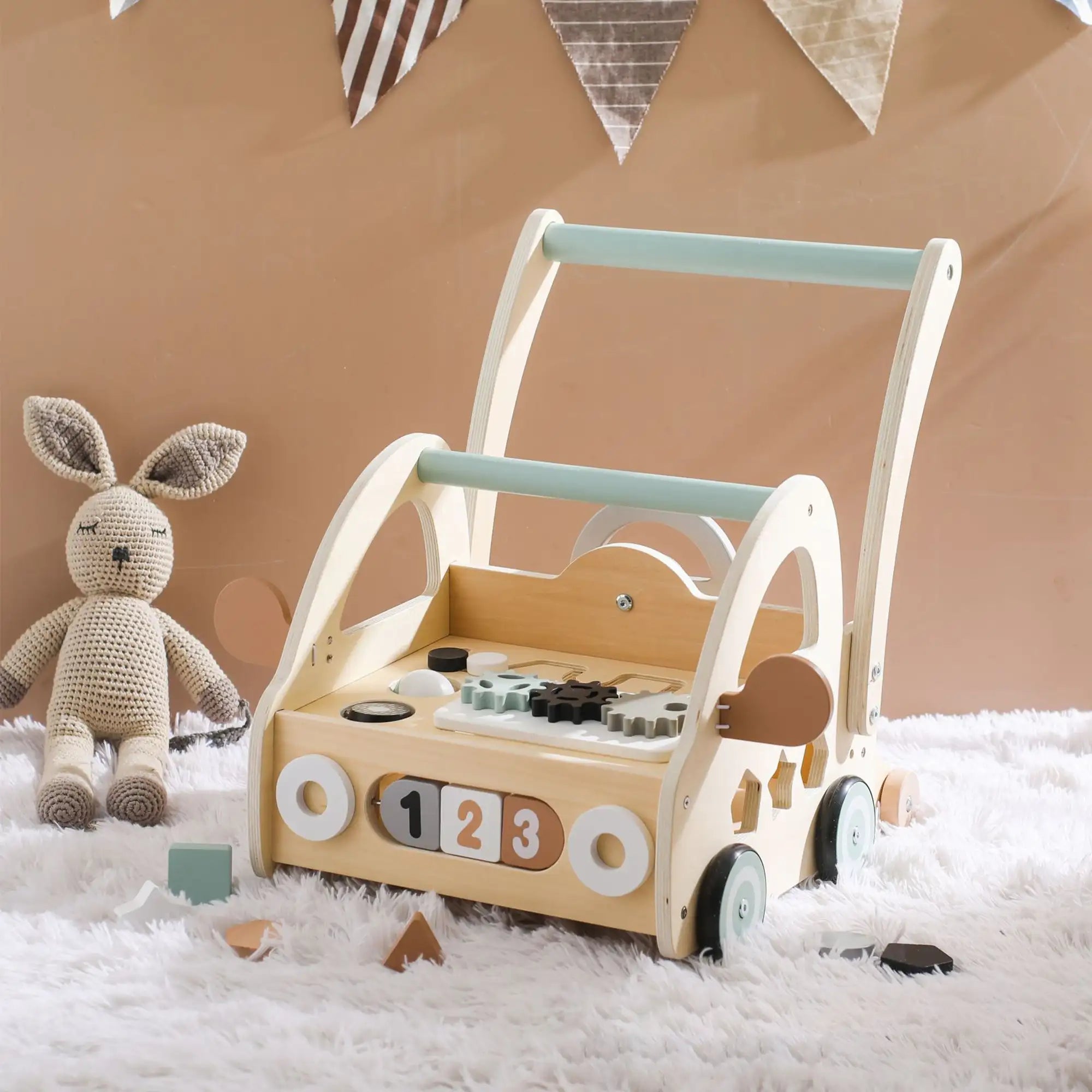 Forest Friends Wooden Baby Walker