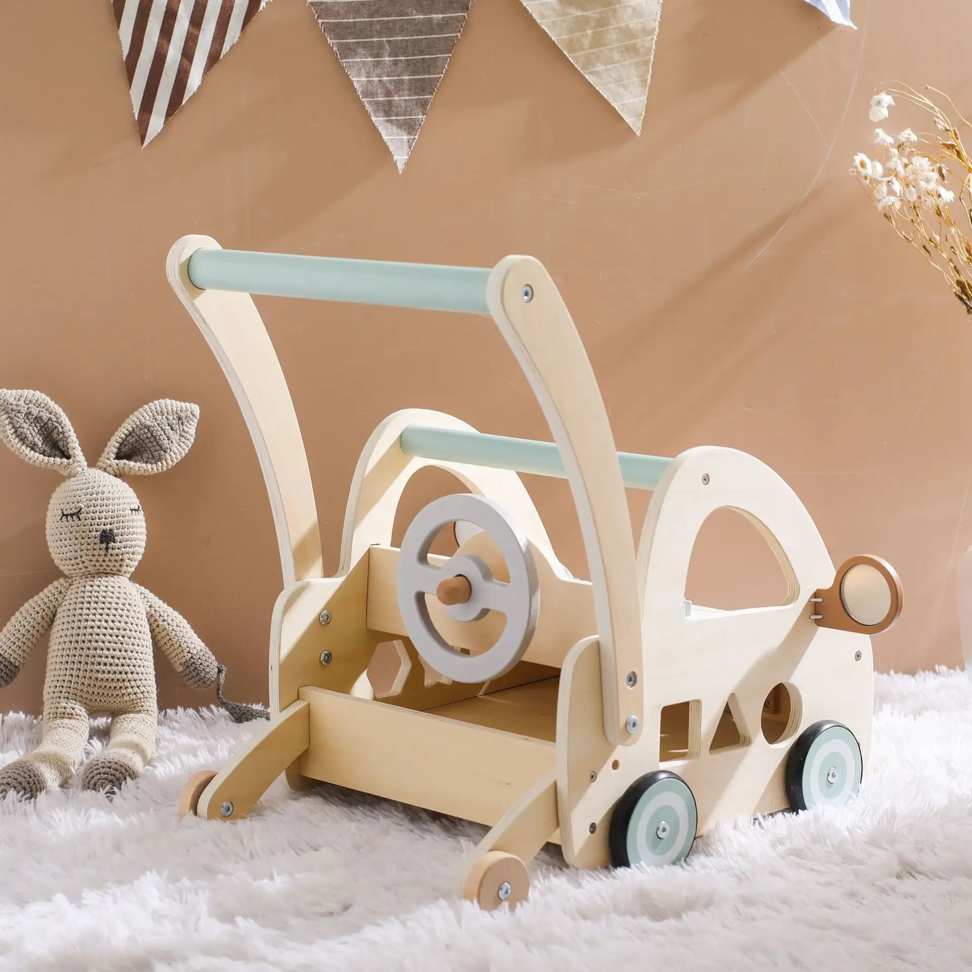 Forest Friends Wooden Baby Walker