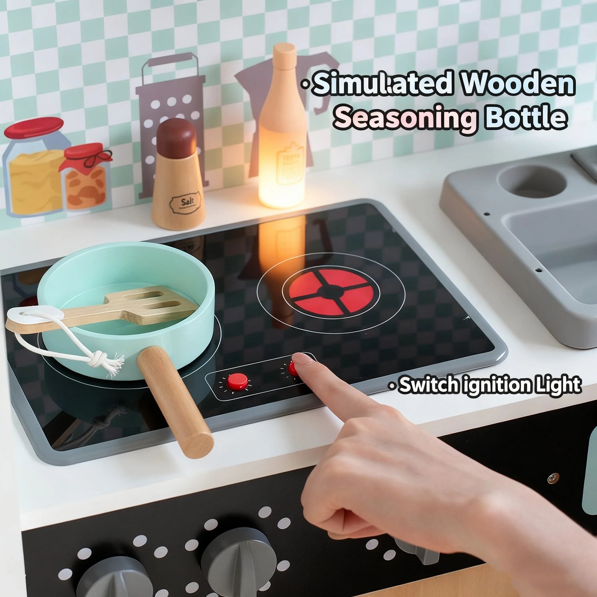 Kids Play Kitchen Set