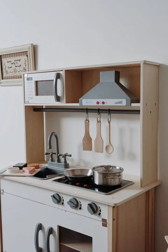 Wooden Play Kitchen for Kids
