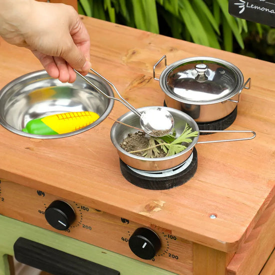 Wooden Outdoor Mud Kitchen for Kids