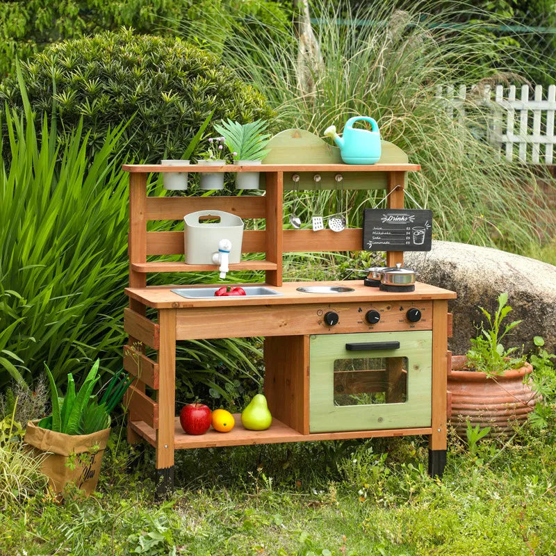 Wooden Outdoor Mud Kitchen for Kids
