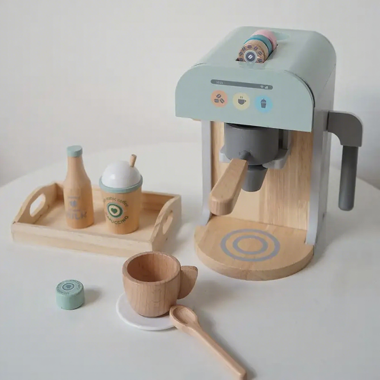 Wooden Pretend Coffee Machine Toy
