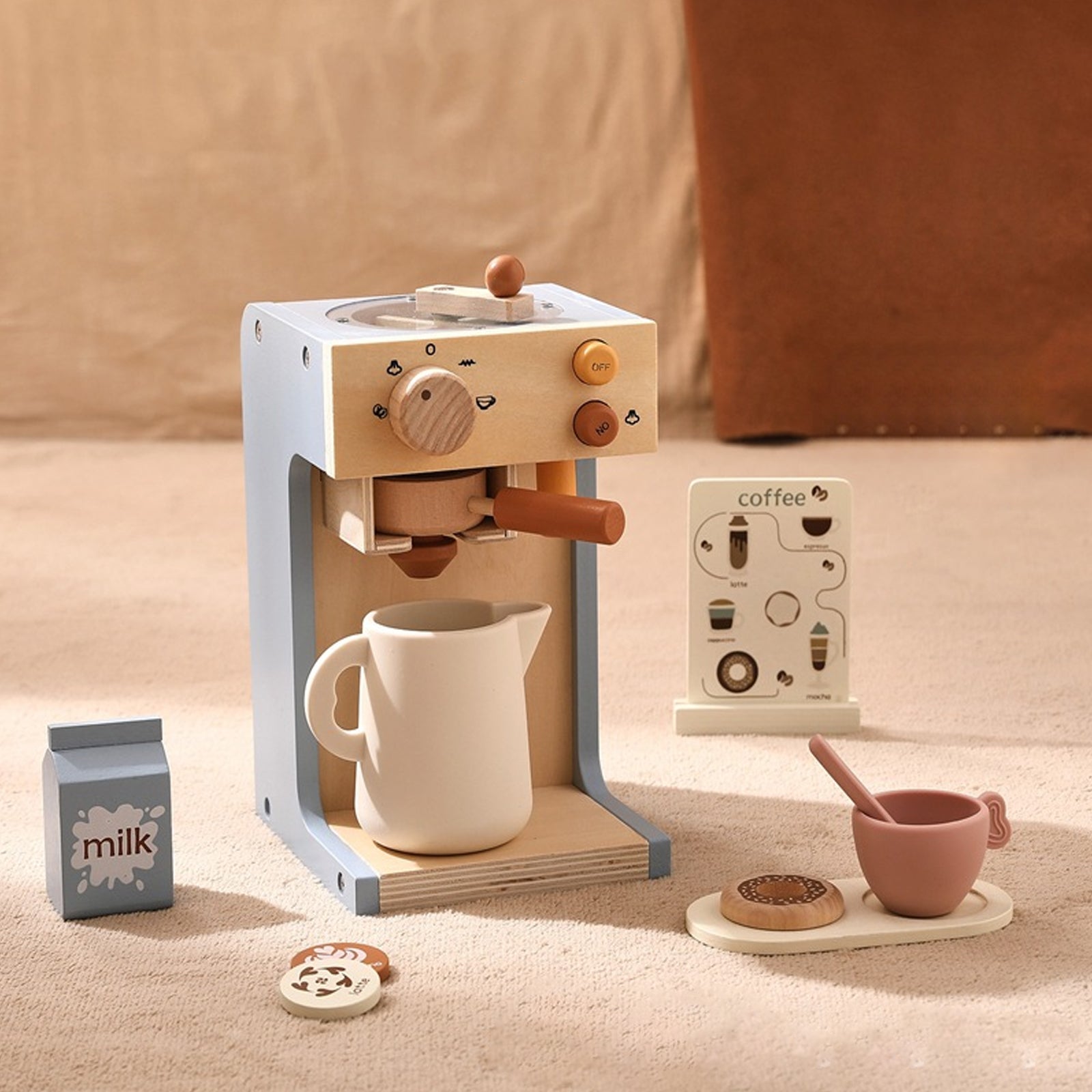 Montessori Wooden Coffee Maker Toy