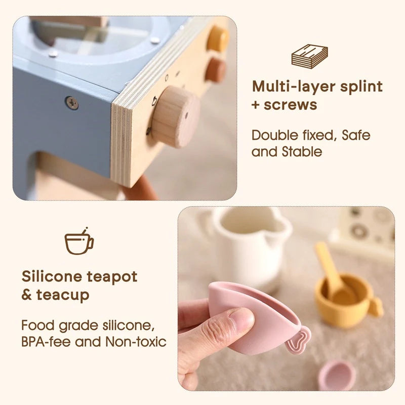 Montessori Wooden Coffee Maker Toy