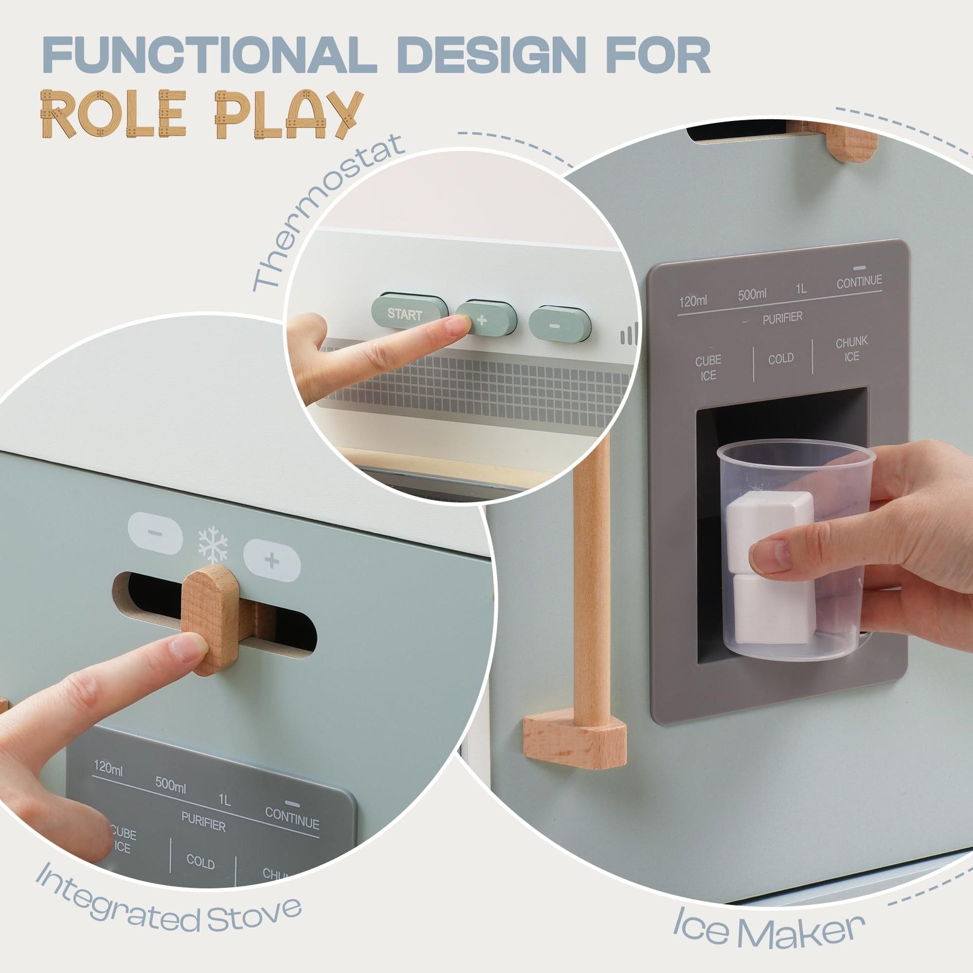 Montessori Wooden Toy Kitchen