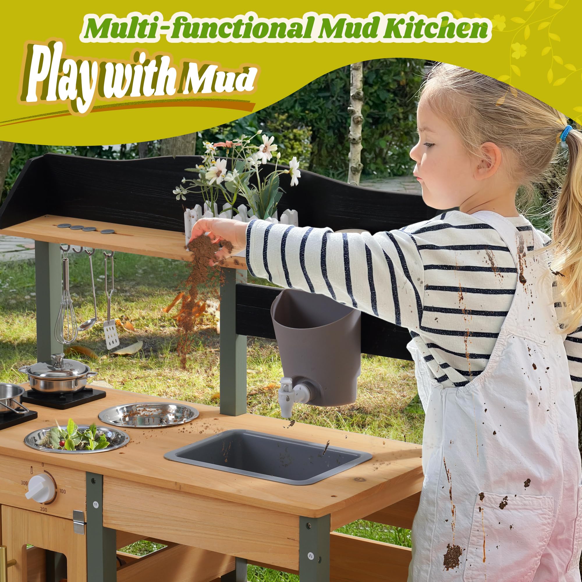 Outdoor Mud Play Kitchen