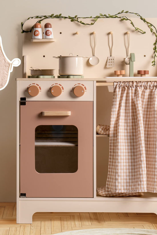 Rustic Wooden Toy Kitchen