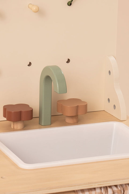 Rustic Wooden Toy Kitchen