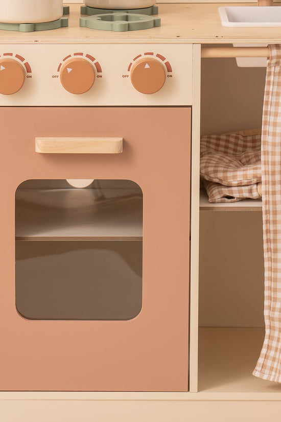 Rustic Wooden Toy Kitchen