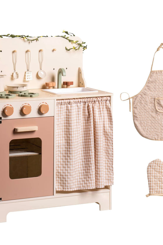 Rustic Wooden Toy Kitchen