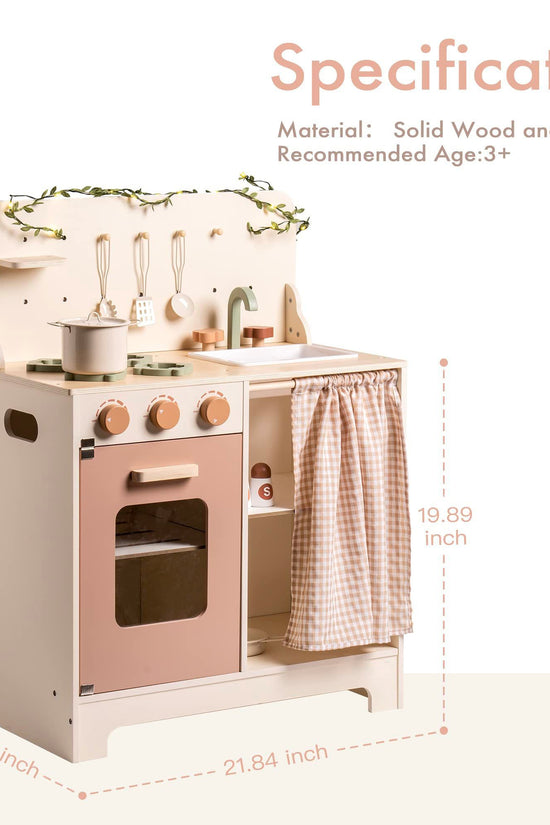 Rustic Wooden Toy Kitchen