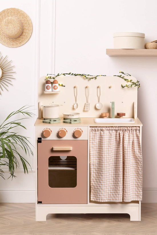 Rustic Wooden Toy Kitchen
