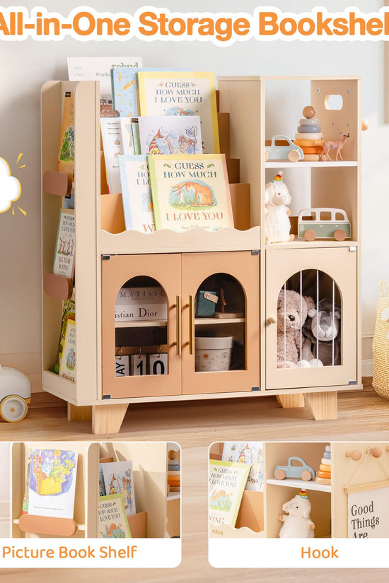 Wooden Children's Bookshelf
