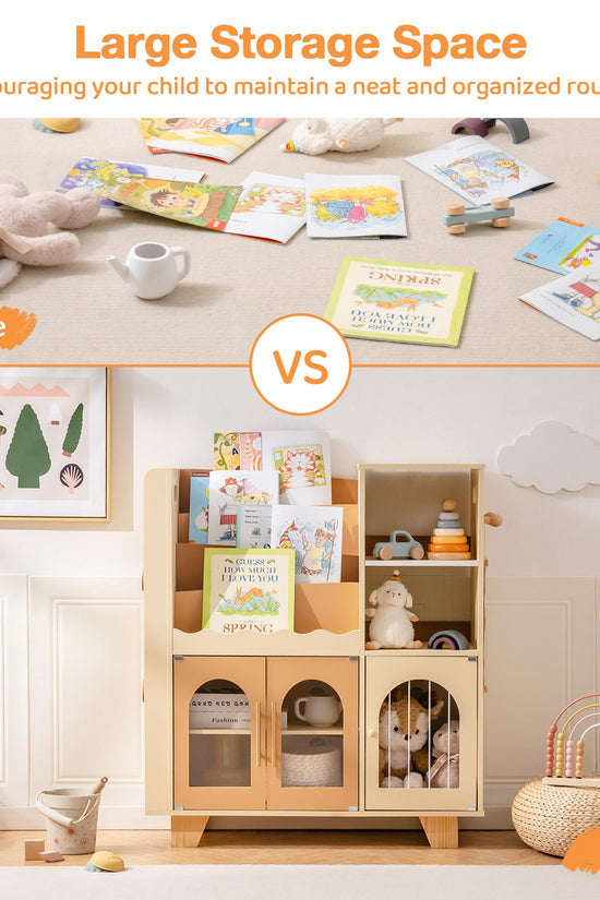 Wooden Children's Bookshelf