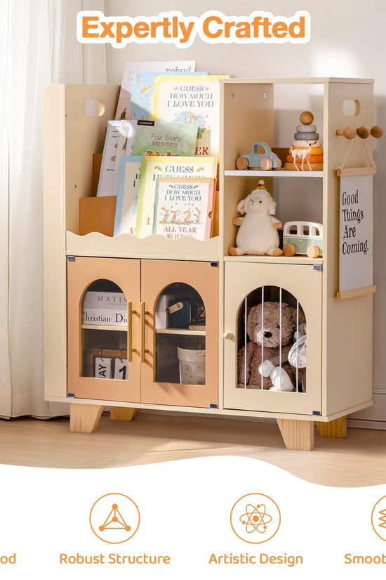 Wooden Children's Bookshelf