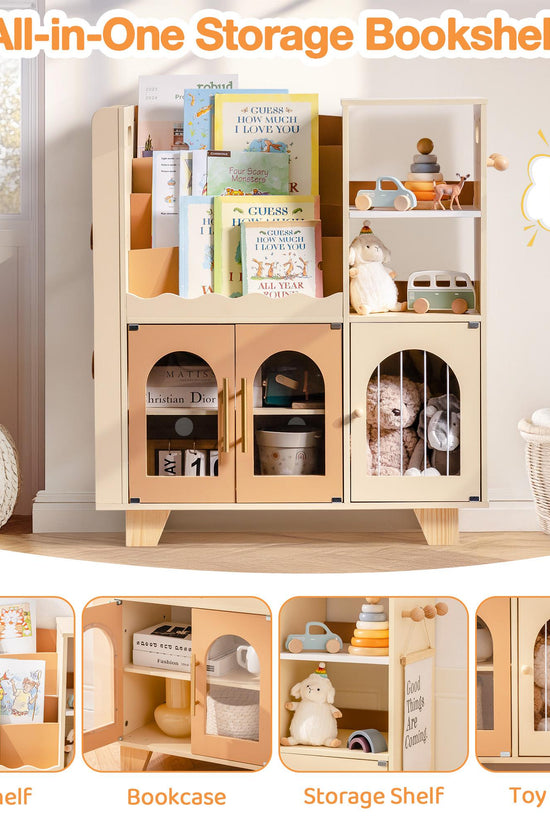 Wooden Children's Bookshelf