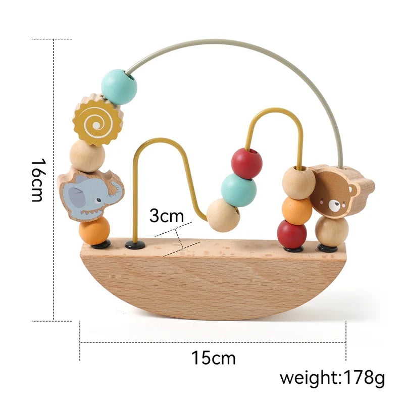 Wooden Bead Maze Toy for Babies