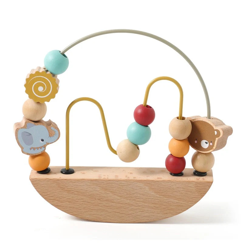 Wooden Bead Maze Toy for Babies