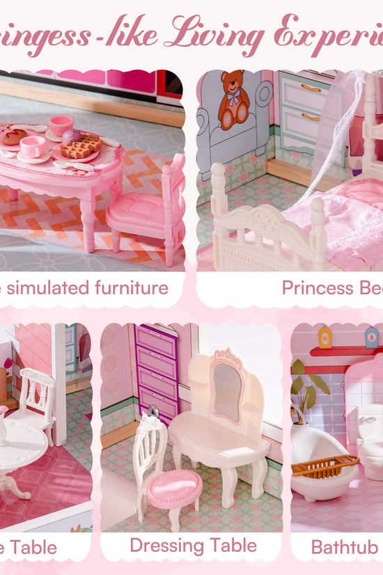 3-Storey Wooden Playhouse for Kids