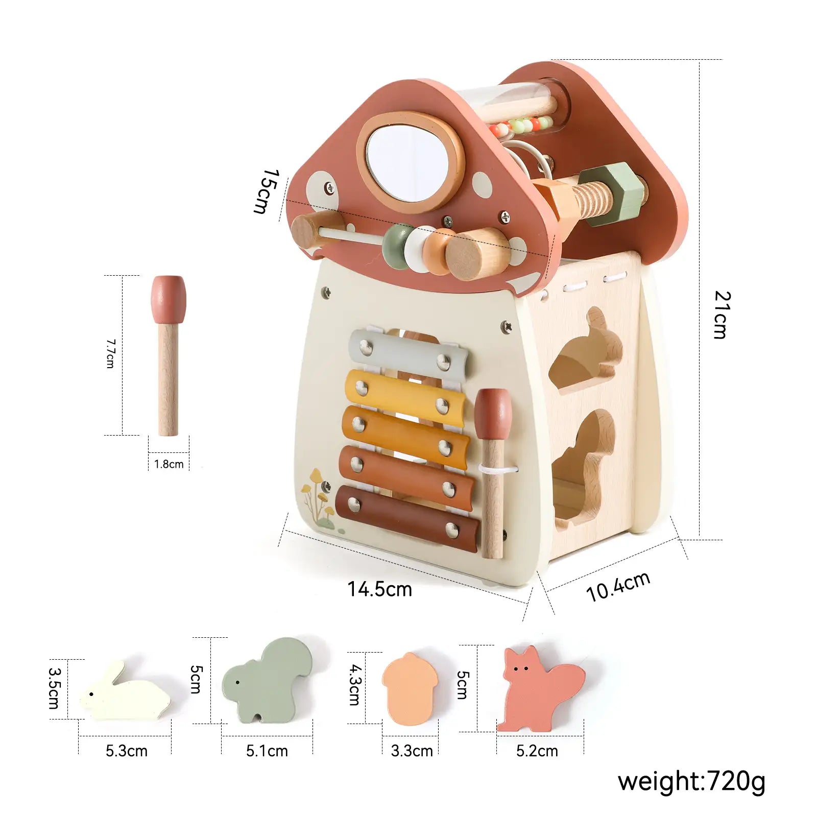 Montessori Wooden Tool Set for Toddlers