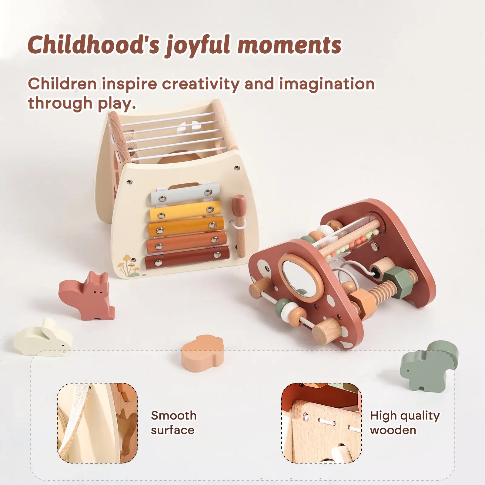 Montessori Wooden Tool Set for Toddlers