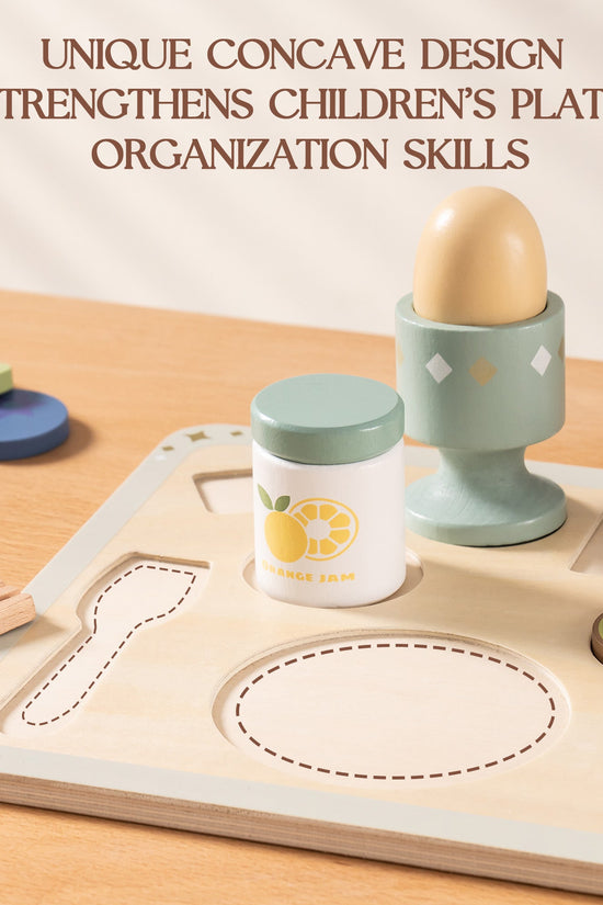 Wooden Kids Play Kitchen Set with Cuttable Fruits