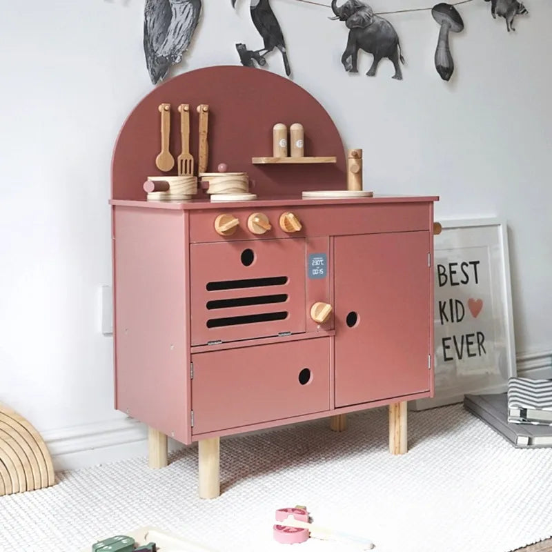 Wooden Kids Kitchen Playset