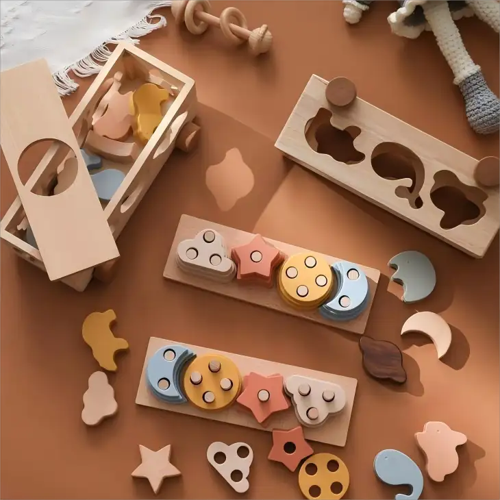 Wooden Montessori Toys for Toddlers