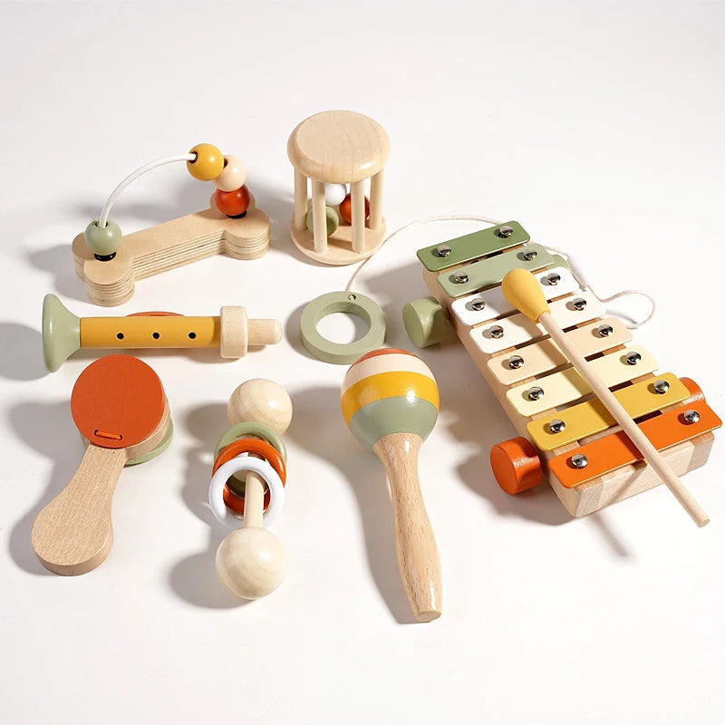 Wooden Baby Musical Instruments Set